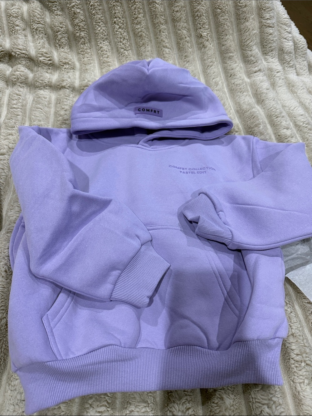 Comfort Kids Lavender Hoodie Sweatshirt